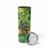 Leprechaun Moo Deng St Patricks Day Skinny Tumbler - Wonder Print Shop