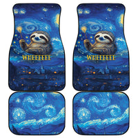 Sloth Life Is The Best Life Car Mats with Starry Night Sky LT9 - Wonder Print Shop