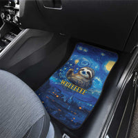 Sloth Life Is The Best Life Car Mats with Starry Night Sky LT9 - Wonder Print Shop
