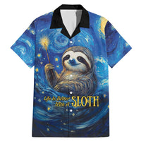 Sloth Life Is The Best Life Family Matching Mermaid Dress and Hawaiian Shirt with Starry Night Sky LT9 - Wonder Print Shop