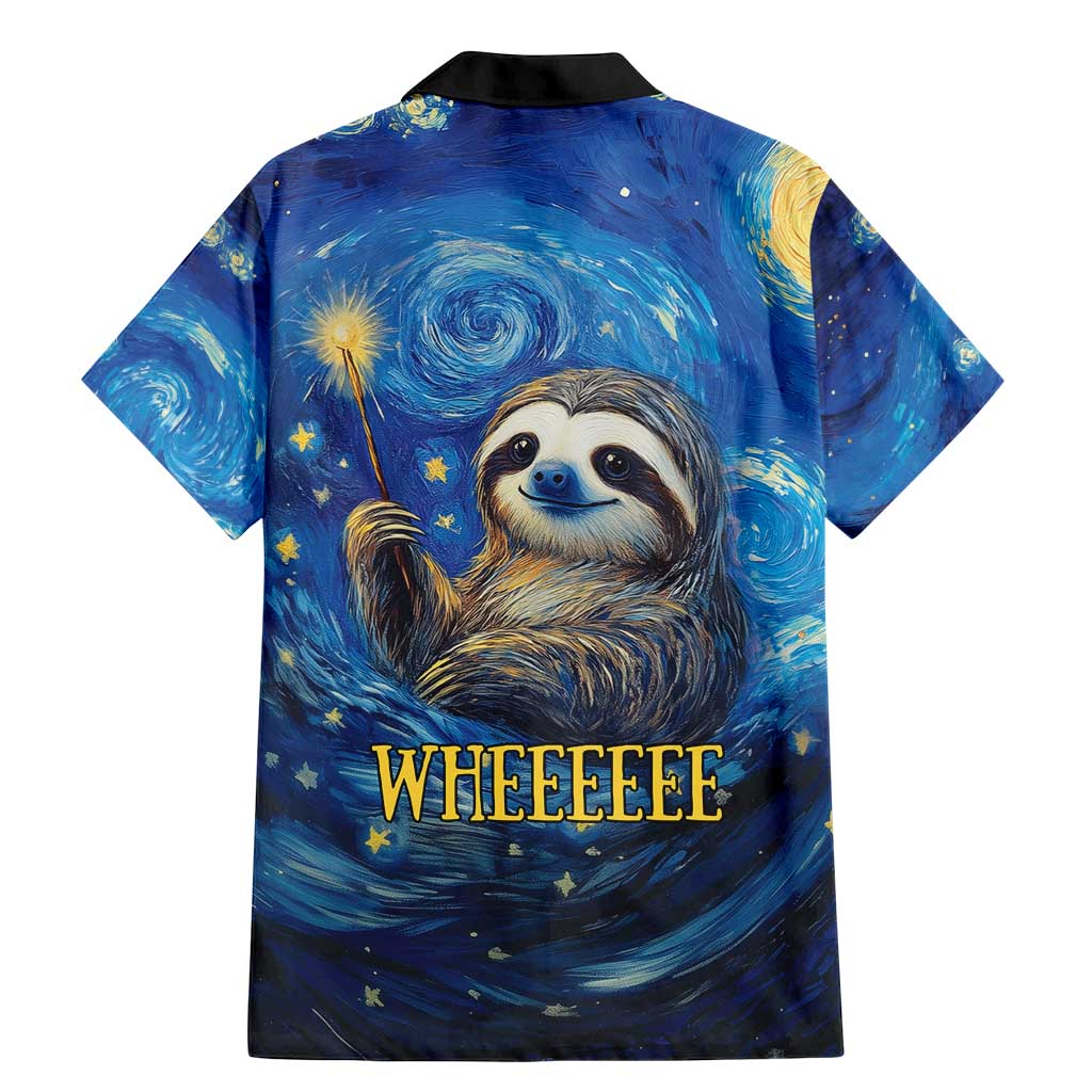 Sloth Life Is The Best Life Family Matching Mermaid Dress and Hawaiian Shirt with Starry Night Sky LT9 - Wonder Print Shop