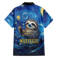 Sloth Life Is The Best Life Family Matching Off Shoulder Maxi Dress and Hawaiian Shirt with Starry Night Sky LT9 - Wonder Print Shop