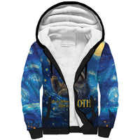 Sloth Life Is The Best Life Sherpa Hoodie with Starry Night Sky - Wonder Print Shop