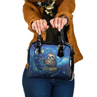 Sloth Life Is The Best Life Shoulder Handbag with Starry Night Sky