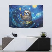 Sloth Life Is The Best Life Tapestry with Starry Night Sky - Wonder Print Shop