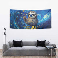 Sloth Life Is The Best Life Tapestry with Starry Night Sky - Wonder Print Shop