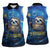 Sloth Life Is The Best Life Women Sleeveless Polo Shirt with Starry Night Sky - Wonder Print Shop