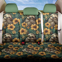 Sloth with Flowers Seamless Style Back Car Seat Cover LT9 - Wonder Print Shop