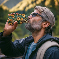 Sloth with Flowers Seamless Style 4 in 1 Can Cooler Tumbler LT9 - Wonder Print Shop