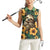 Sloth with Flowers Seamless Style Women Sleeveless Polo Shirt - Wonder Print Shop