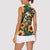 Sloth with Flowers Seamless Style Women Sleeveless Polo Shirt - Wonder Print Shop