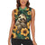 Sloth with Flowers Seamless Style Women Sleeveless Polo Shirt - Wonder Print Shop