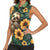 Sloth with Flowers Seamless Style Women Sleeveless Polo Shirt - Wonder Print Shop