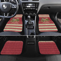 Sloth And Snail Riding A Turtle Wheeee Car Mats Slow Down It's Christmas LT9 - Wonder Print Shop