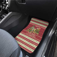 Sloth And Snail Riding A Turtle Wheeee Car Mats Slow Down It's Christmas LT9 - Wonder Print Shop