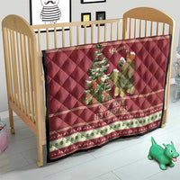 Sloth And Snail Riding A Turtle Wheeee Quilt Slow Down It's Christmas - Wonder Print Shop