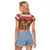 Sloth And Snail Riding A Turtle Wheeee Raglan Cropped T Shirt Slow Down It's Christmas - Wonder Print Shop