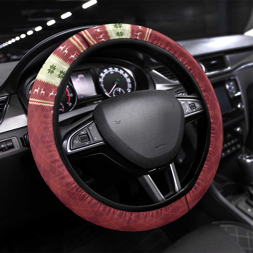 Sloth And Snail Riding A Turtle Wheeee Steering Wheel Cover Slow Down It's Christmas - Wonder Print Shop