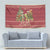 Sloth And Snail Riding A Turtle Wheeee Tapestry Slow Down It's Christmas - Wonder Print Shop