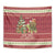 Sloth And Snail Riding A Turtle Wheeee Tapestry Slow Down It's Christmas - Wonder Print Shop