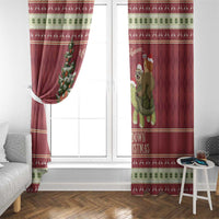 Sloth And Snail Riding A Turtle Wheeee Window Curtain Slow Down It's Christmas - Wonder Print Shop