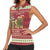 Sloth And Snail Riding A Turtle Wheeee Women Sleeveless Polo Shirt Slow Down It's Christmas - Wonder Print Shop