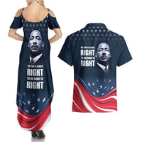 Honor of MLK Day Couples Matching Summer Maxi Dress and Hawaiian Shirt The Time Is Always Right To Do What Is Right LT9 - Wonder Print Shop