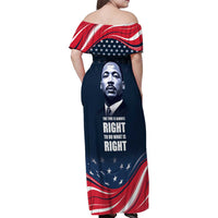 Honor of MLK Day Family Matching Off Shoulder Maxi Dress and Hawaiian Shirt The Time Is Always Right To Do What Is Right LT9 - Wonder Print Shop