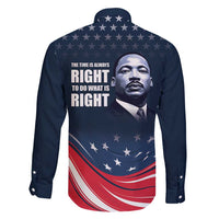 Honor of MLK Day Family Matching Off Shoulder Short Dress and Hawaiian Shirt The Time Is Always Right To Do What Is Right LT9 - Wonder Print Shop