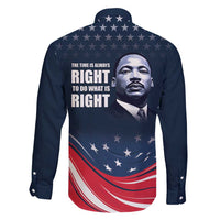 Honor of MLK Day Family Matching Short Sleeve Bodycon Dress and Hawaiian Shirt The Time Is Always Right To Do What Is Right - Wonder Print Shop