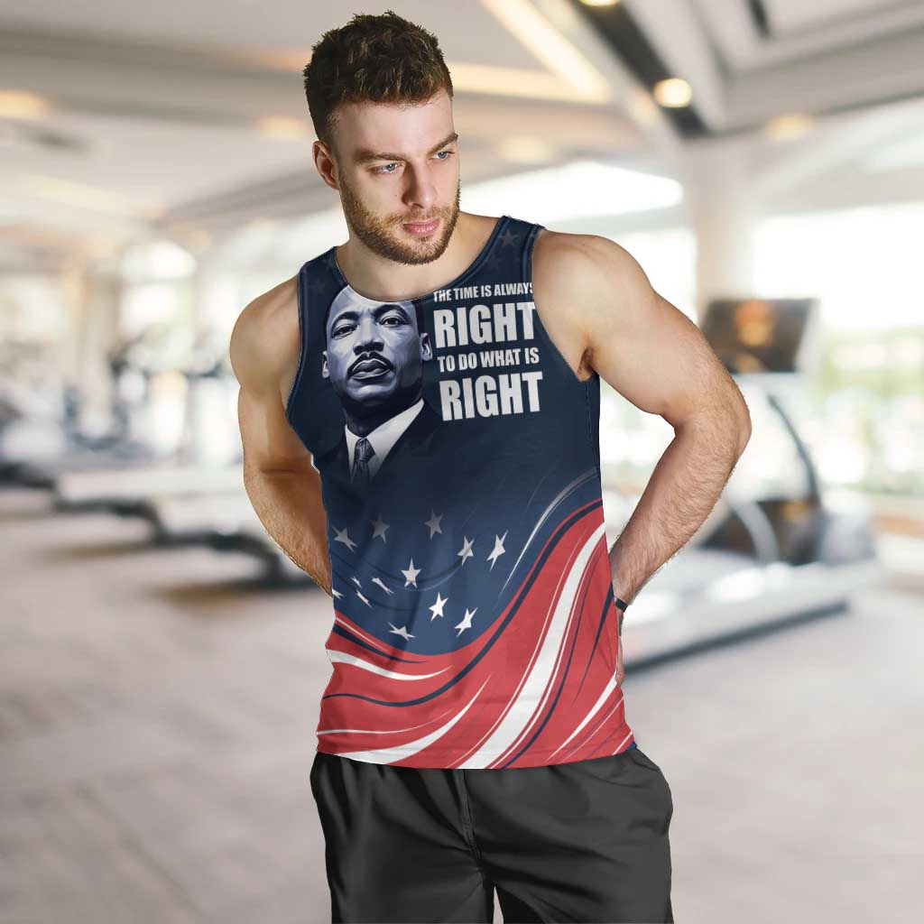 Honor of MLK Day Men Tank Top The Time Is Always Right To Do What Is Right - Wonder Print Shop