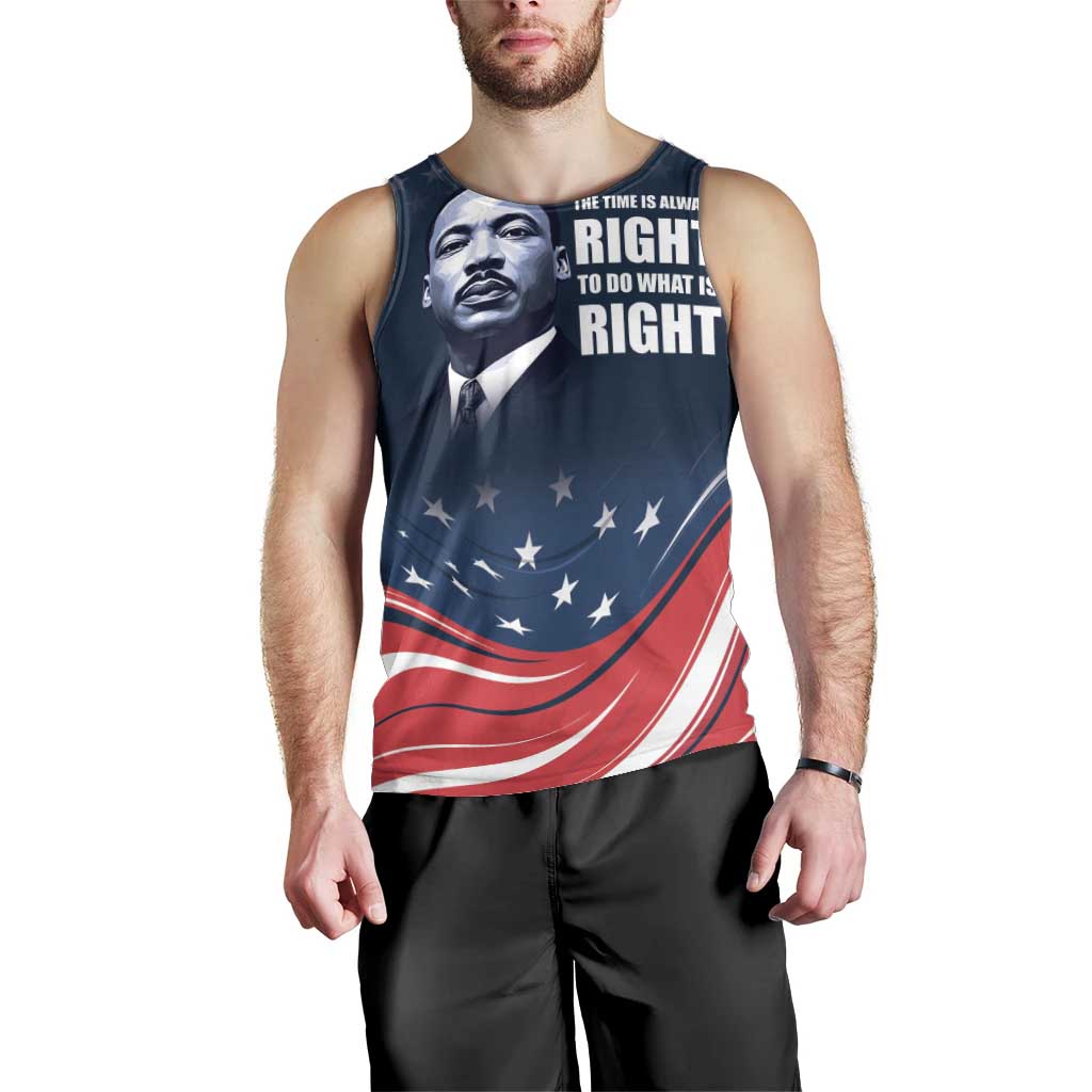 Honor of MLK Day Men Tank Top The Time Is Always Right To Do What Is Right - Wonder Print Shop