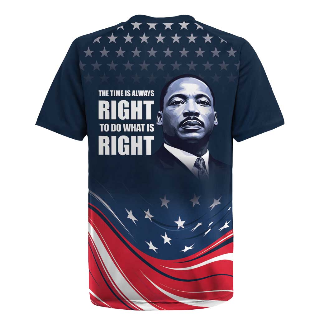 Honor of MLK Day Rugby Jersey The Time Is Always Right To Do What Is Right - Wonder Print Shop