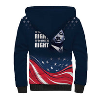 Honor of MLK Day Sherpa Hoodie The Time Is Always Right To Do What Is Right - Wonder Print Shop