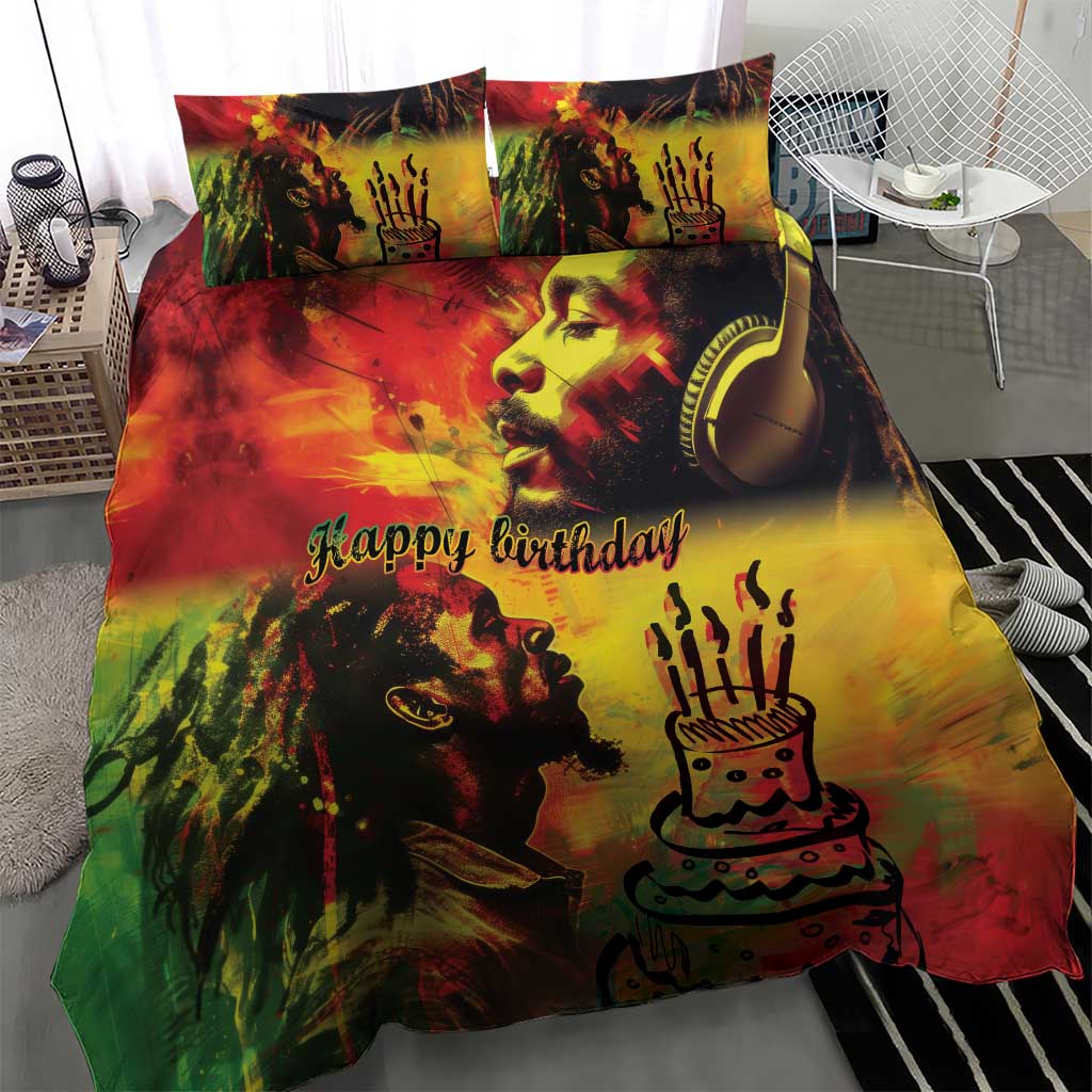 Happy Birthday King of Reggae Bedding Set LT9 - Wonder Print Shop