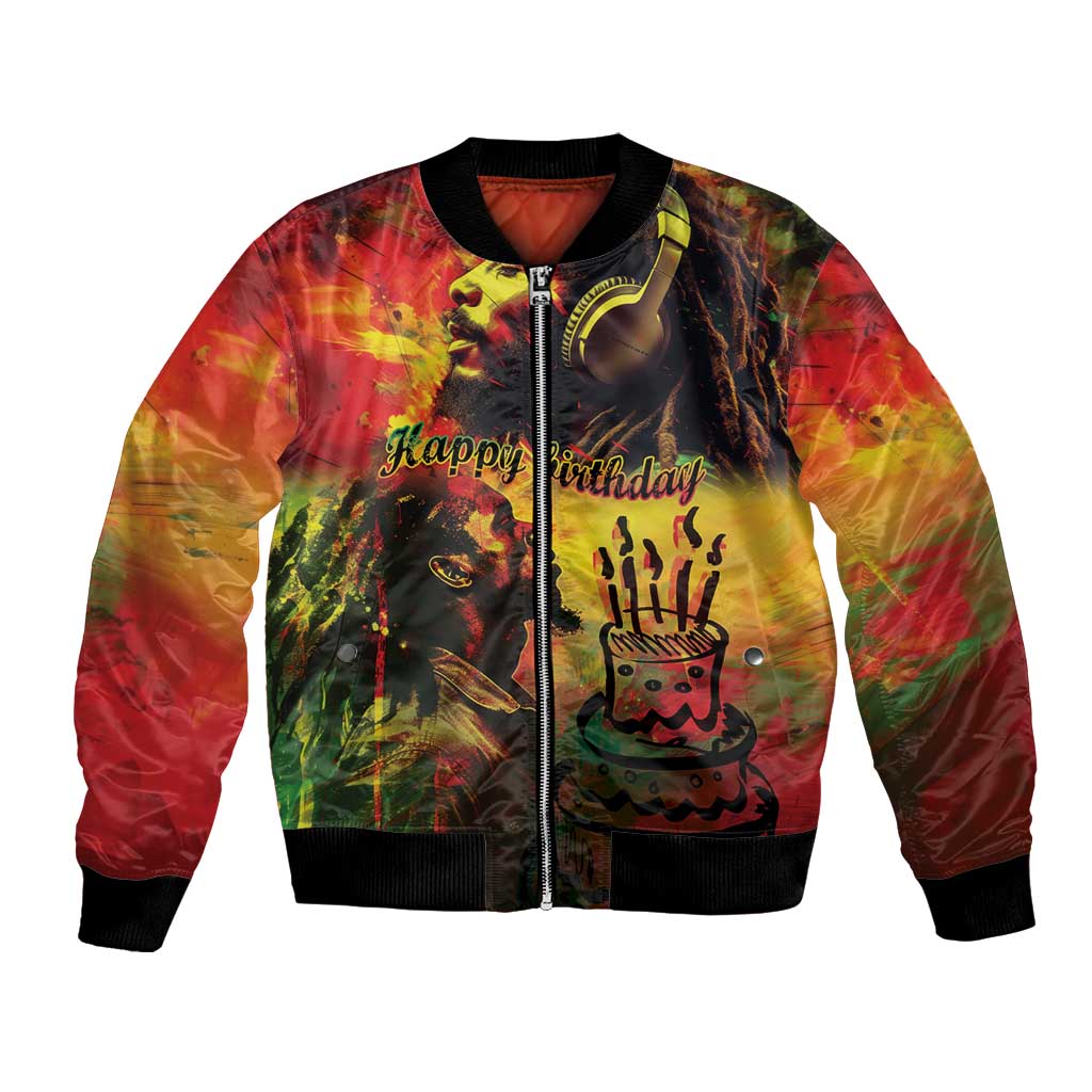 Happy Birthday King of Reggae Bomber Jacket LT9 - Wonder Print Shop