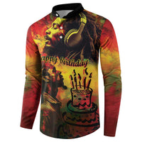 Happy Birthday King of Reggae Button Sweatshirt LT9 - Wonder Print Shop