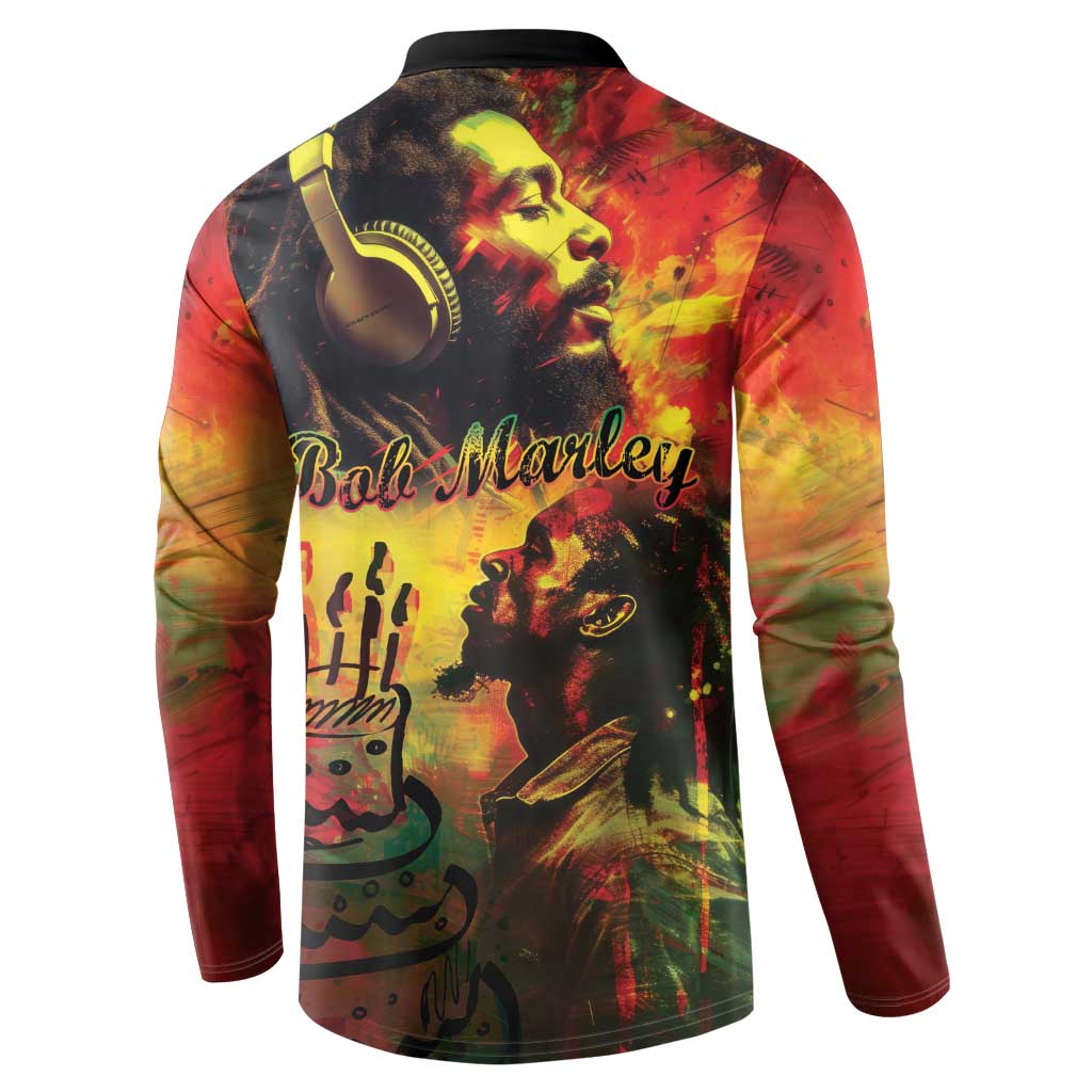 Happy Birthday King of Reggae Button Sweatshirt LT9 - Wonder Print Shop