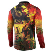 Happy Birthday King of Reggae Button Sweatshirt LT9 - Wonder Print Shop