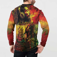Happy Birthday King of Reggae Button Sweatshirt LT9 - Wonder Print Shop
