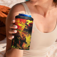 Happy Birthday King of Reggae 4 in 1 Can Cooler Tumbler LT9 - Wonder Print Shop