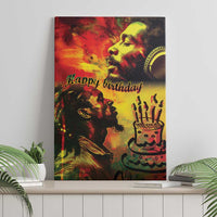 Happy Birthday King of Reggae Canvas Wall Art LT9 - Wonder Print Shop