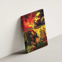 Happy Birthday King of Reggae Canvas Wall Art LT9 - Wonder Print Shop