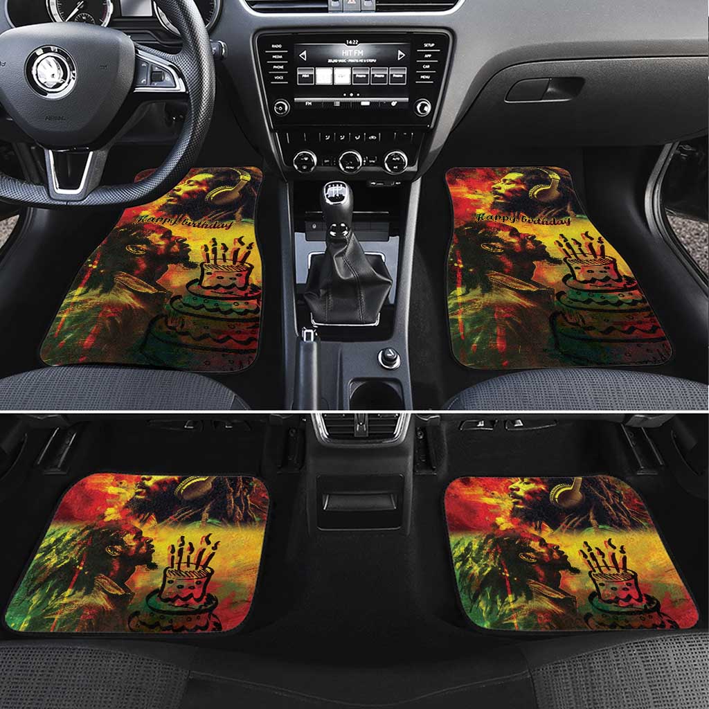 Happy Birthday King of Reggae Car Mats LT9 - Wonder Print Shop