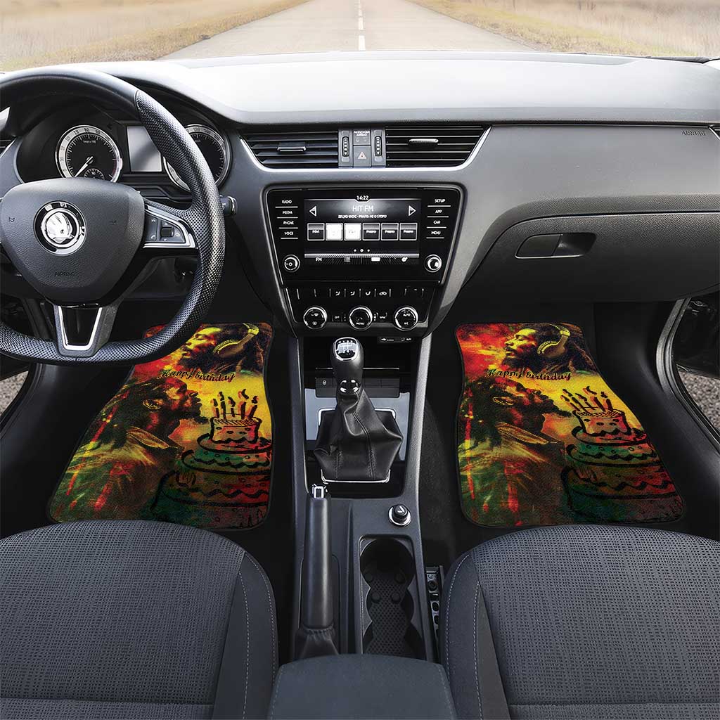 Happy Birthday King of Reggae Car Mats LT9 - Wonder Print Shop