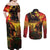 Happy Birthday King of Reggae Couples Matching Off Shoulder Maxi Dress and Long Sleeve Button Shirt LT9 - Wonder Print Shop