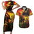 Happy Birthday King of Reggae Couples Matching Short Sleeve Bodycon Dress and Hawaiian Shirt LT9 - Wonder Print Shop