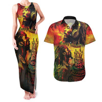 Happy Birthday King of Reggae Couples Matching Tank Maxi Dress and Hawaiian Shirt LT9 - Wonder Print Shop