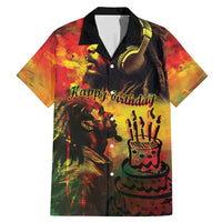 Happy Birthday King of Reggae Family Matching Mermaid Dress and Hawaiian Shirt LT9 - Wonder Print Shop