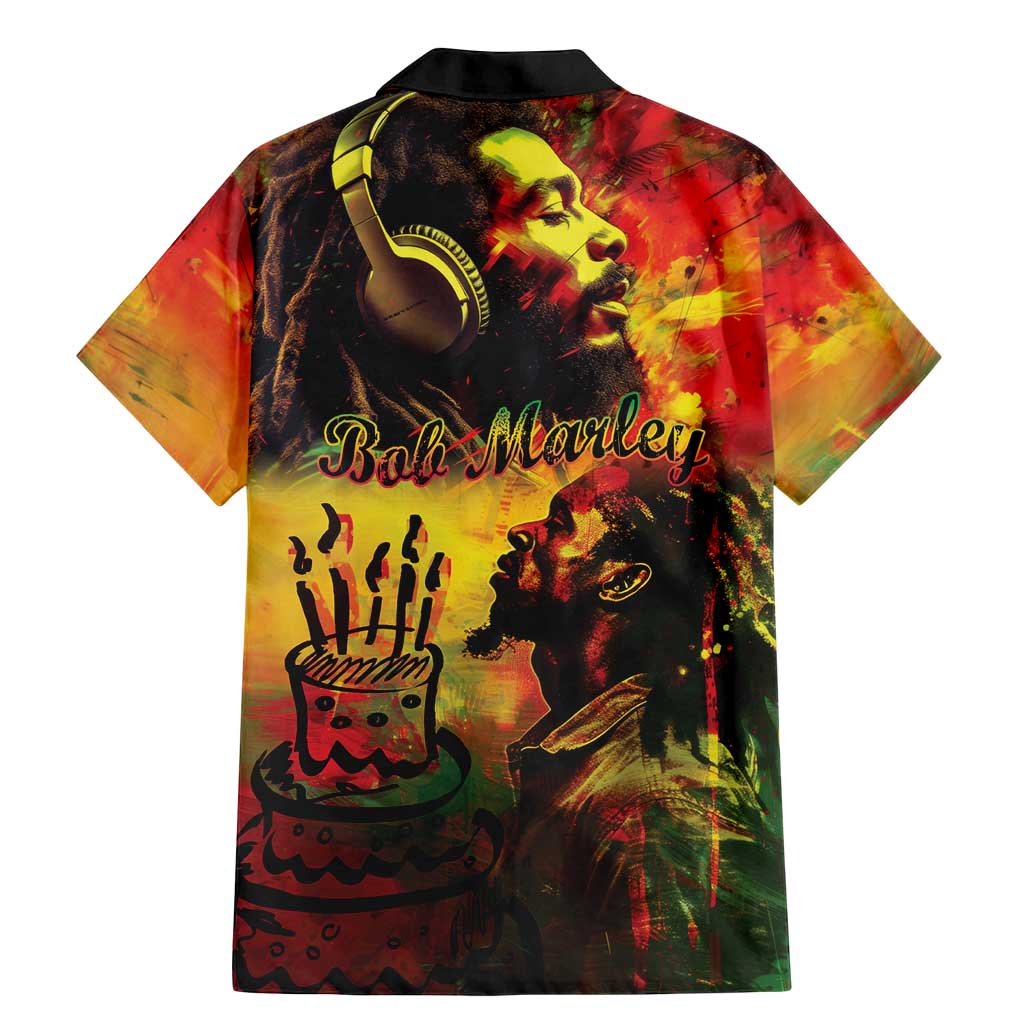 Happy Birthday King of Reggae Family Matching Mermaid Dress and Hawaiian Shirt LT9 - Wonder Print Shop